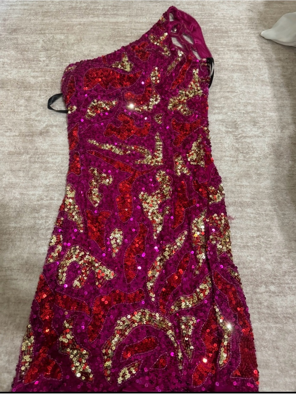 Primavera one shoulder mini dress size 2